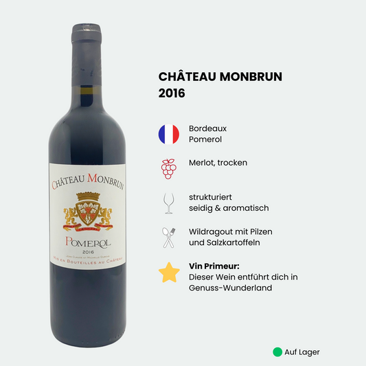 Chateau Monbrun Pomerol 2016