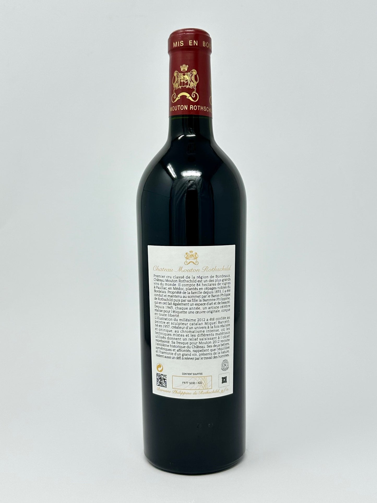 Chateau Mouton Rothschild 1er Grand Cru 2012